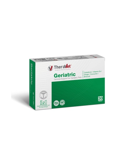 Theravet Geriatric Yaşlı Kediler & Köpekler İçin Vitamin Mineral Takviyesi 30 Tablet