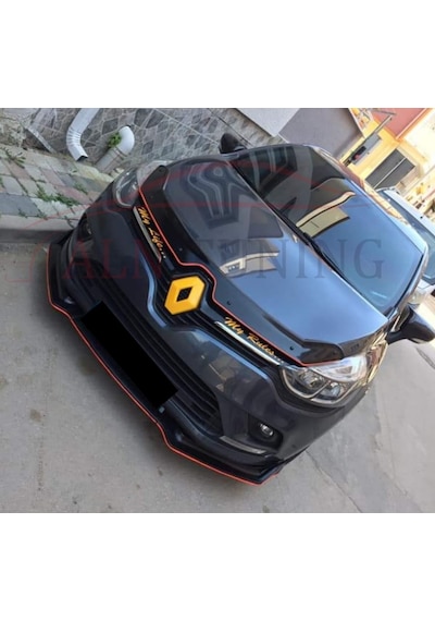 Renault Clio 4 Ön Ek Lip 3 Parça Parlak Siyah Voltex Tam Uyumlu
