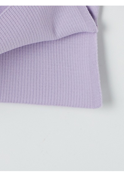 Lcw Modest Lila Bisiklet Yaka Kadın Triko Tunik