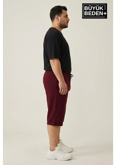 Süperlife Erkek Büyük Beden Şort 3xl-6xl Rahat Kesim Diz Altı Günlük Şort-spr26bsr591 Bordo Süperlife Erkek Büyük Beden Şort 3xl-6xl Rahat Kesim Diz Altı Günlük Şort-spr26bsr591 Bordo