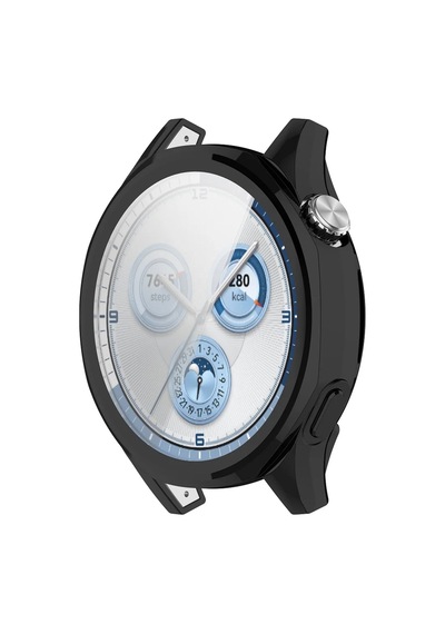 Watch Gt5 46mm İle Uyumlu Kasa Ve Ekran Koruyucu 360 Tam Koruma Silikon Kılıf Renk124