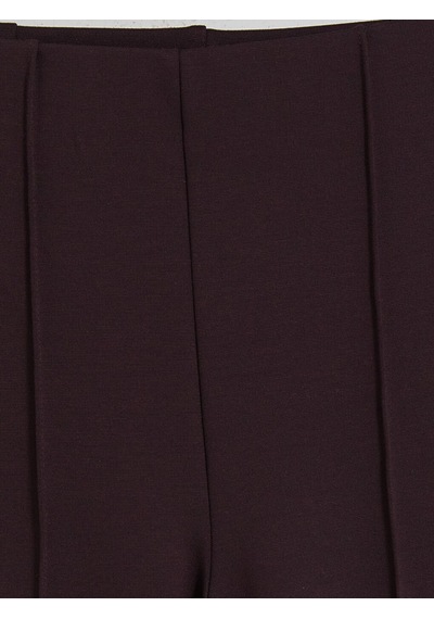 Lcwaıkıkı Classic Bordo Yüksek Bel İspanyol Paça Kadın Pantolon