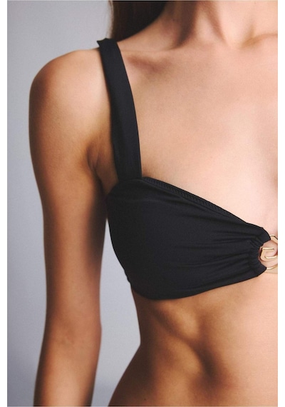 Defacto Regular Fıt Geniş Askılı Siyah Bikini Üstü G4642ax26smbk81 Siyah-bk81