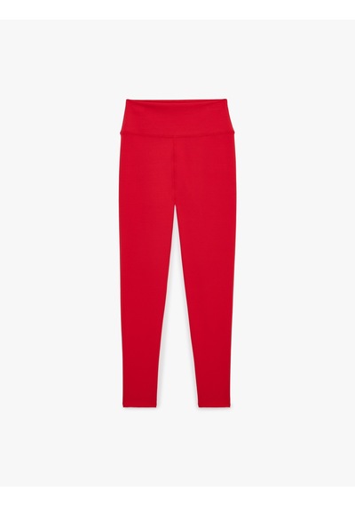 Koton Yüksek Bel Slim Fit Spor Tayt Kırmızı 6sak40301nk