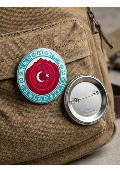 Fikart Şanlı Türk Bayrağı Ve Vatansever Özel Koleksiyonu 5'li Paket 58mm Buton Rozeti Seti Çok Renkli
