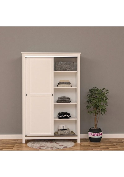 Slide Sürgülü Gardrop Mdf Beyaz Slide Sürgülü Gardrop Mdf Beyaz