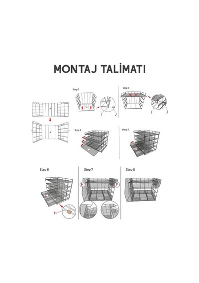 Temel Siyah Metal Mesh 4 Katlı Masaüstü Organizer Dosyalık Çekmeceli Kalemlikli 34.5x22x30 Cm 9209