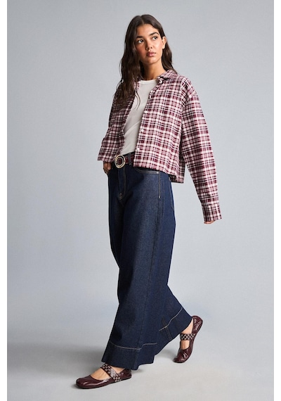 Defacto %100 Pamuk Baggy Fit Geniş Paça Cepli Yıkamalı Jean Pantolon H7129ax26aunm82 Mavi-nm82