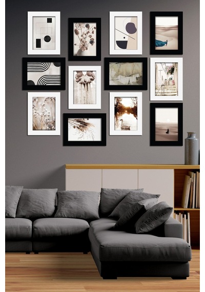 Modern Style 12 Parçalı Mdf Tablo Mck046 Çok Renkli - 713607483 Çok Renkli