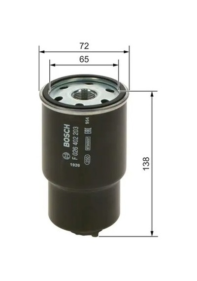 Bosch F026402203 Yakit Filtresi S51c13480c S51c13za5 S51c13za5a