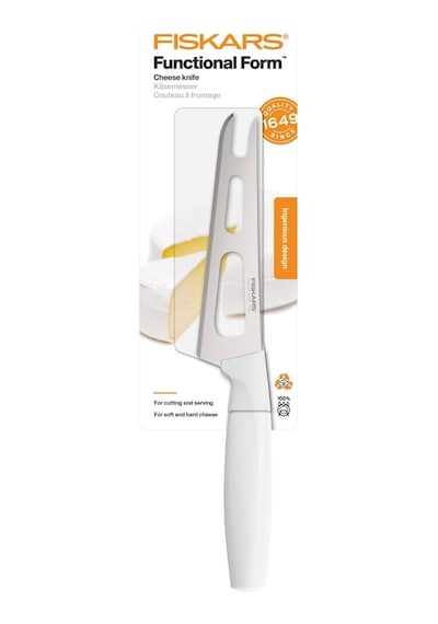 Fiskars Peynir Bıçağı, Toplam Uzunluk: 24 Cm, Yüksek Kaliteli Çelik/plastik, Beyaz, Fonksiyonel Form, 1015987 Diğer