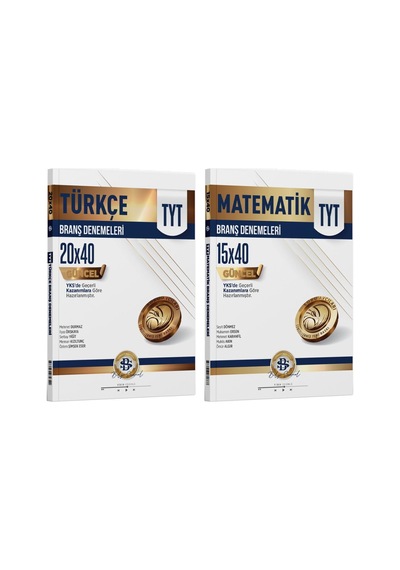 Bilgi Sarmal Yayınları Tyt Türkçe 20 40 Ve Tyt Matematik 15 40 Branş Denemesi Set 2 Kitap