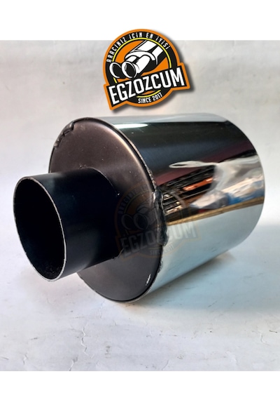 120 Mm. Tekli Krom Egzoz Çıkışı Paslanmaz Krom Sessiz Eksoz Ucu 1 Adet