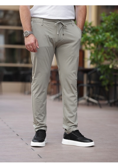 Ultra Hafif İnce Esnek Slim Fit Jogger Çağla Yeşil