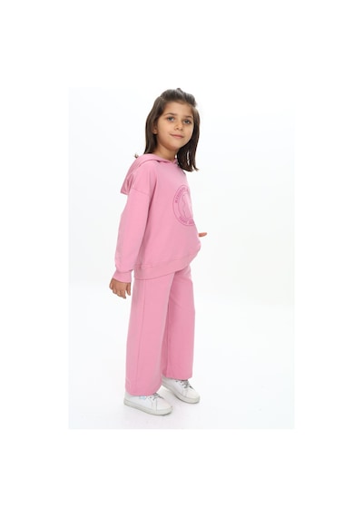 Toontoy Kids Toontoy Kız Çocuk Baskılı Eşofman Takım Gül Kurusu