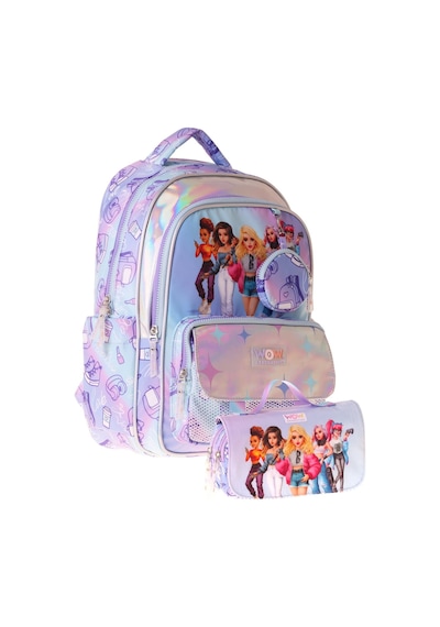 Wow Generation Very Nice Kız Çocuk Lila İlkokul Okul Çantası Ve Kalemlik Seti - Setwg-w6080c