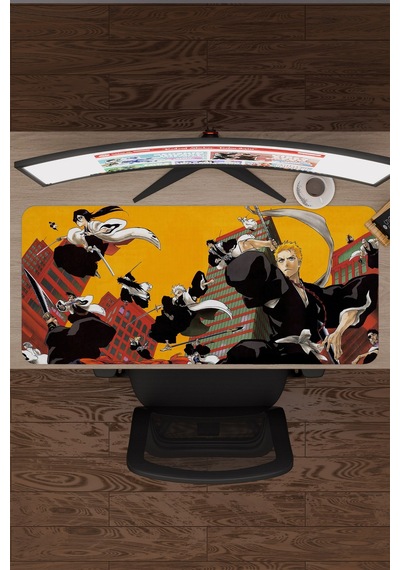 Bleach Anime V3 - 90x40 Xxl Gaming Kauçuk Kaymaz Taban Mouse Pad Fare Altlığı