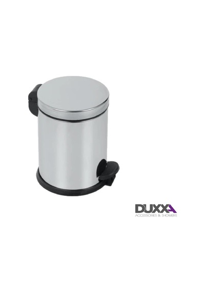 Duxxa Pedallı Çöp Kovası 5 Lt P.640005 Gümüş