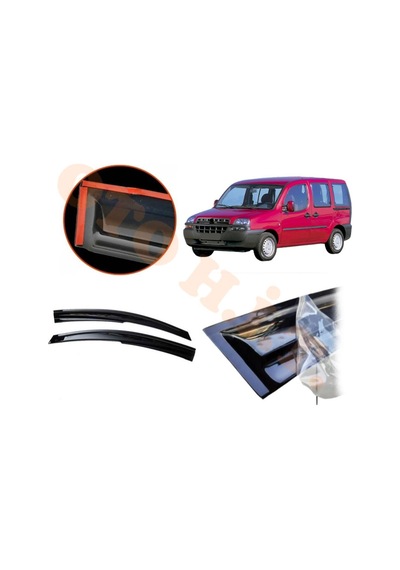 Fiat Doblo D1 Cam Rüzgarlığı Parlak Siyah Tam Uyumlu