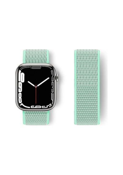 Watch 42mm Hasırlı Cırtcırtlı Kordon - Turkuaz Bz8683140514563