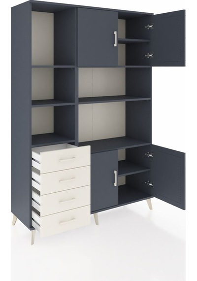 Hyperion Dolap 8 Raflı 4 Çekmeceli 4 Kapaklı 132x44x195 Antrasit-antrasit/aytaşı Antrasıt/aytası Hyperion Dolap 8 Raflı 4 Çekmeceli 4 Kapaklı 132x44x195 Antrasit-antrasit/aytaşı Antrasıt/aytası