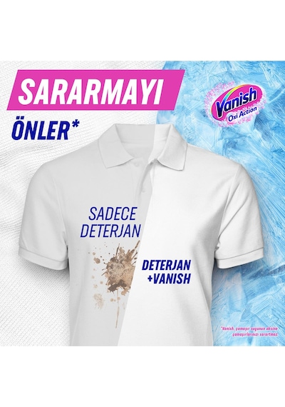 Vanish Oxi Action Kristal Beyaz Deterjan Güçlendirici ve Leke Çıkarıcı Toz 970 Gr