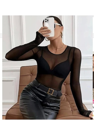 Pantofashion Kayık Yaka Modal Kaşmir Ultra Hafif Bluz Siyah