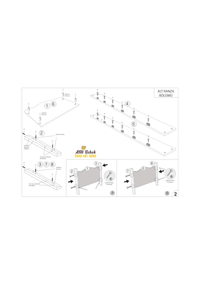 Afillibebek Ranza Ikili Ayrılabilen Mdf Profilli 90x190 Beyaz