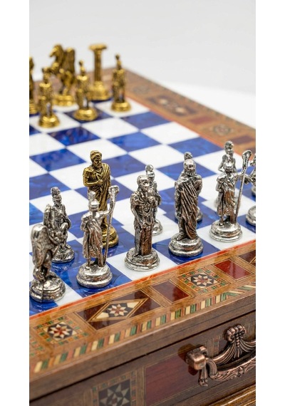 Roma Azure - Chess Set