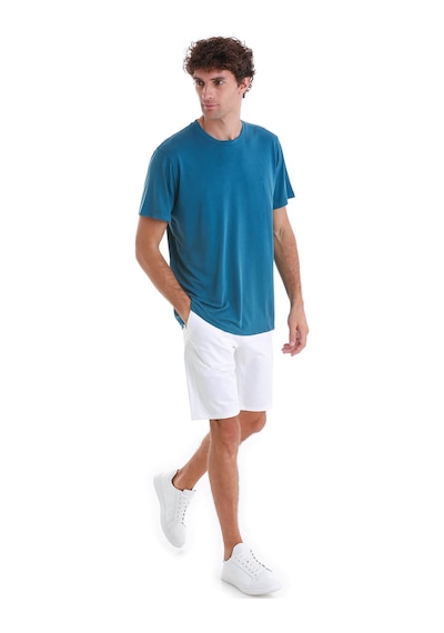 Hatemoğlu İndigo Regular Fit Düz Bisiklet Yaka Triko Tişört 35102024c006 85 İndigo