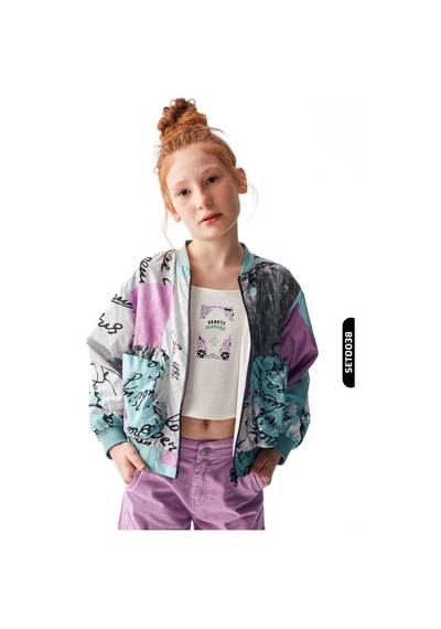 Xo Kids Kız Çocuk Atlet 8-14 Yaş 36421 Ekru - Lila