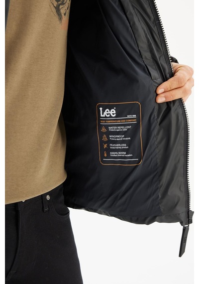 Lee Erkek Şişme Mont Black Siyah