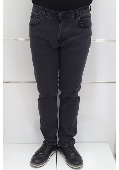 Denim Cartel Dmctekstil Erkek Füme Normal Bel Dar Kalıplı Boru Paça Jean Pantolon Füme
