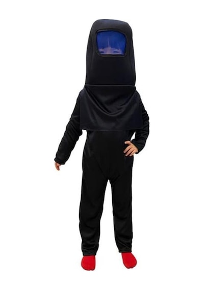 Kostümsarayı Among Us Cosplay Uzaylı Astronot Kostümü Siyah