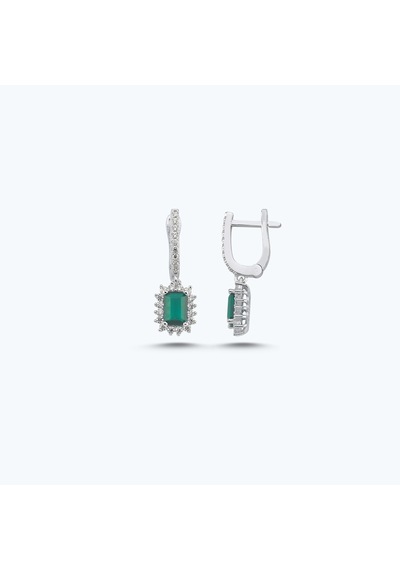 Altınbaş Yeşil Taşlı Altın Üçlü Baget Set Autk0015-b-24627-y-set