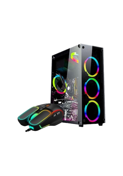 Zeiron APX60 Ryzen 5 3600 16GB 500GB 240GB RX550 Oyuncu Masaüstü Bilgisayar