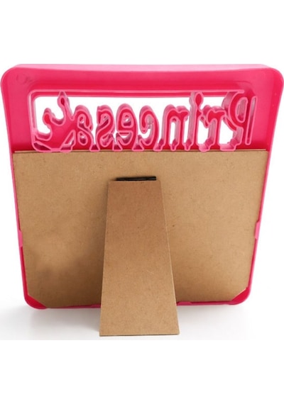 Çocuklara Özel Prens & Prenses Fotoğraf Çerçevesi Pembe Prenses & Mavi Prens Tasarımlı 10x15 Cm Çocuk Çerçevesi Pembe