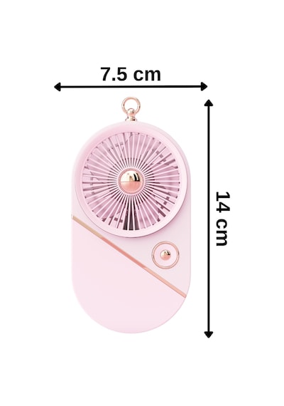 Taşınabililir Mini Usb Şarjlı 3 Kademeli El Vantilatör Fan Soğutucu Ys2528 Pembe