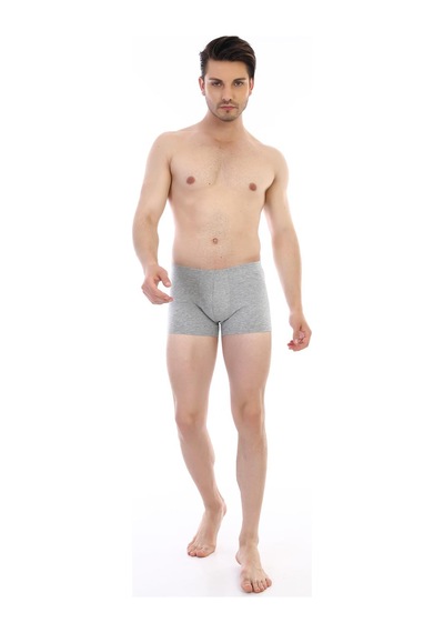 Çift Kaplan Erkek Elastanlı Gri Boxer 810 Gri