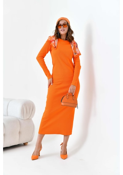 FTZ Women Ftz Kadın Kaşkorse Elbise Orange 30901-Orange Turuncu