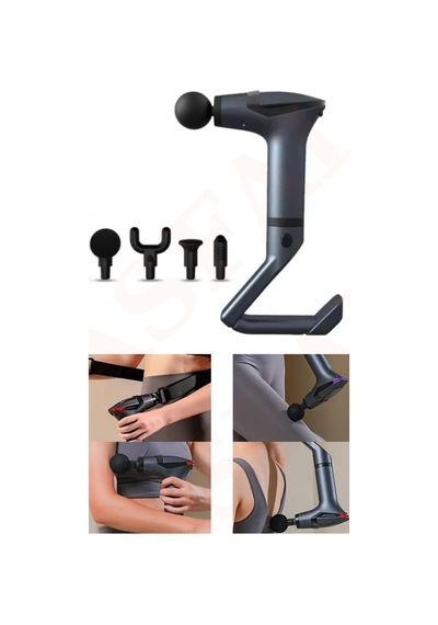 3in1 Masaj Aleti Titreşim Kayışı 4 Başlıklı 12 Modlu Uzun Tasarım 3200rpm Ldc Ekran Multifunction Karışık
