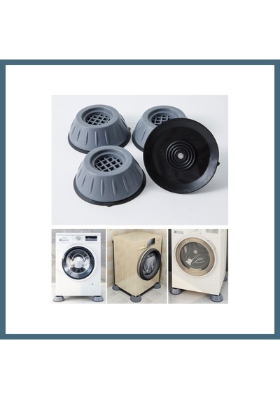 Agc Uygun Sepet Çamaşır Makinesi Titreşim Engelleyici Stoper Gri 4 Lü Set Agc