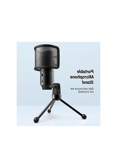Sağlam Metal Yapılı Mikrofon Tripod Standı, Katlanabilir
