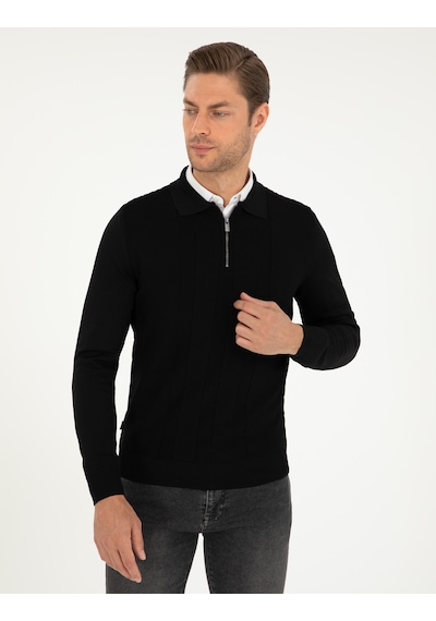 Pierre Cardin Erkek Siyah Kazak /triko 50296453-vr046 Siyah
