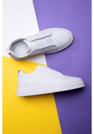 Espo Erkek Hakiki Deri Sneaker, Lastikli Sneaker, Hakiki Deri Sneaker, Erkek Sneaker