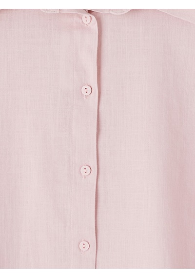 Lcw Everyday Pembe %100 Pamuklu Kadın Gömlek Tunik