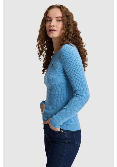 U.S. Polo Assn. Kadın Mavi Basic Kazak 50331602 Vr036
