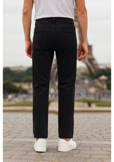 Cedy Denim Regular Fit Jean Martin Yüksek Bel Standart Kesim Esnek Kot Pantolon C336 Siyah Cedy Denim Regular Fit Jean Martin Yüksek Bel Standart Kesim Esnek Kot Pantolon C336 Siyah