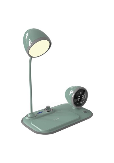 S-link Sl-cw21 Yeşil Telefon Uyumlu Fast Şarj 15w Ayarlanabilir Led Işıklı Masa Lambası Yeşil