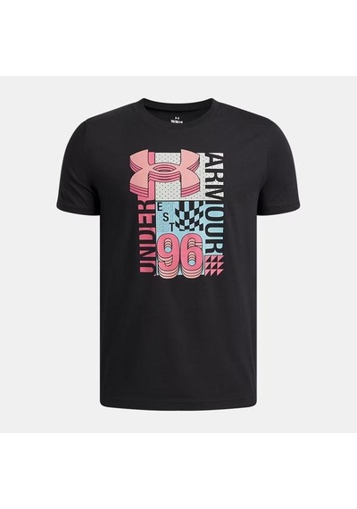 Under Armour Blur Logo Erkek Çocuk Siyah Tişört